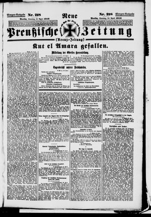 Neue preußische Zeitung vom 30.04.1916