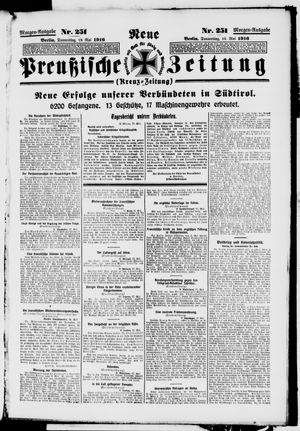 Neue preußische Zeitung on May 18, 1916