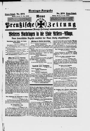 Neue preußische Zeitung vom 29.05.1916