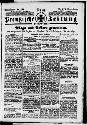 Neue preußische Zeitung vom 01.06.1916