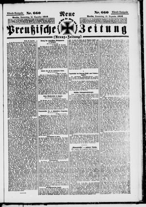 Neue preußische Zeitung vom 28.12.1916