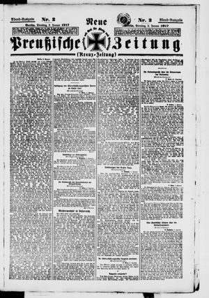 Neue preußische Zeitung vom 02.01.1917