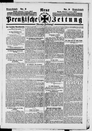 Neue preußische Zeitung on Jan 3, 1917