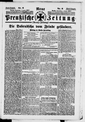 Neue preußische Zeitung on Jan 4, 1917