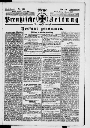 Neue preußische Zeitung vom 08.01.1917