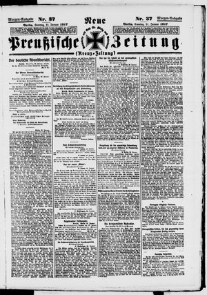 Neue preußische Zeitung vom 21.01.1917