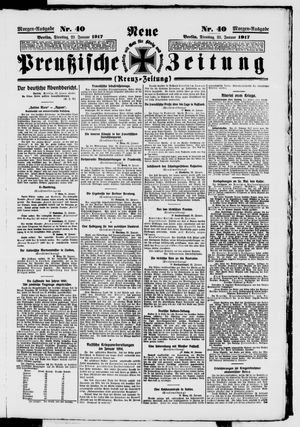 Neue preußische Zeitung vom 23.01.1917