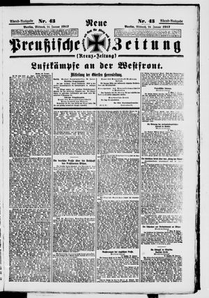 Neue preußische Zeitung vom 24.01.1917
