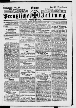 Neue preußische Zeitung vom 07.02.1917