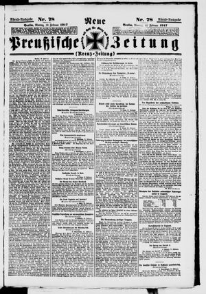 Neue preußische Zeitung vom 12.02.1917
