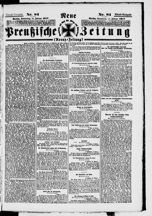 Neue preußische Zeitung vom 15.02.1917
