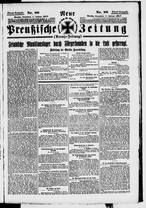 Neue preußische Zeitung vom 17.02.1917