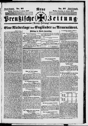 Neue preußische Zeitung vom 22.02.1917