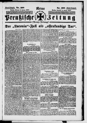 Neue preußische Zeitung vom 28.02.1917