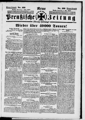 Neue preußische Zeitung on Mar 8, 1917