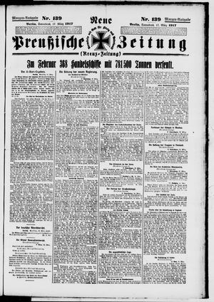 Neue preußische Zeitung vom 17.03.1917