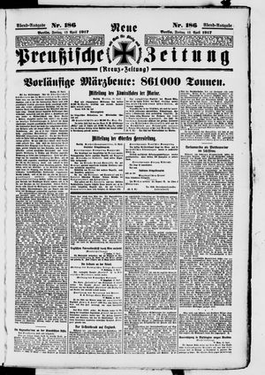 Neue preußische Zeitung vom 13.04.1917