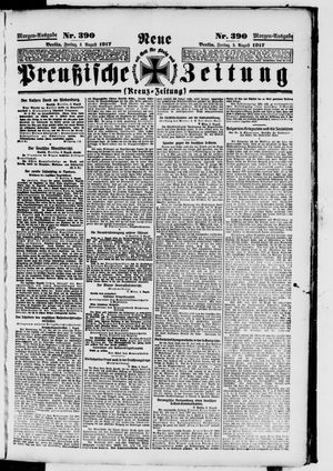 Neue preußische Zeitung vom 03.08.1917