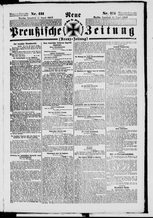 Neue preußische Zeitung vom 25.08.1917