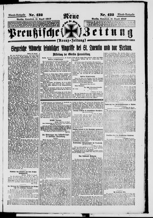 Neue preußische Zeitung vom 25.08.1917