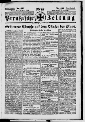 Neue preußische Zeitung vom 27.08.1917