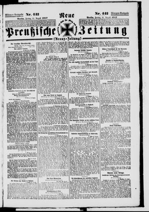 Neue preußische Zeitung vom 31.08.1917