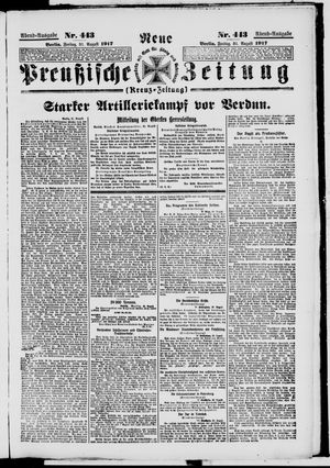 Neue preußische Zeitung vom 31.08.1917
