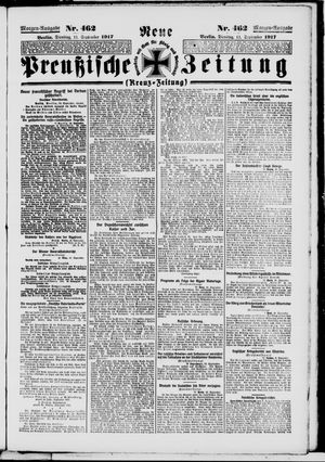 Neue preußische Zeitung vom 11.09.1917