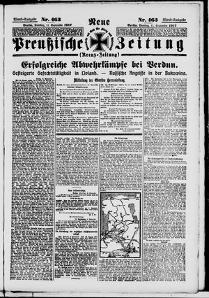 Neue preußische Zeitung vom 11.09.1917