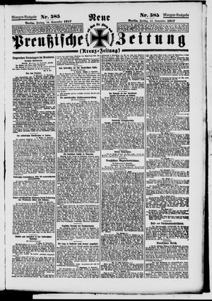 Neue preußische Zeitung vom 16.11.1917