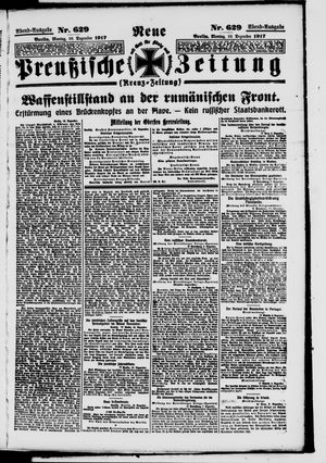 Neue preußische Zeitung on Dec 10, 1917