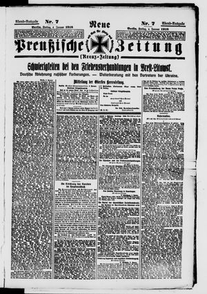 Neue preußische Zeitung vom 04.01.1918