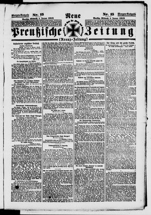 Neue preußische Zeitung vom 09.01.1918