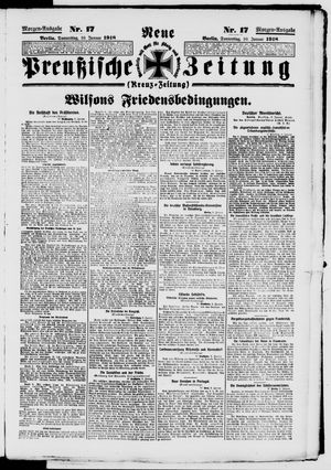 Neue preußische Zeitung vom 10.01.1918