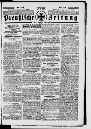 Neue preußische Zeitung vom 24.01.1918
