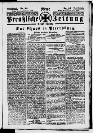 Neue preußische Zeitung vom 24.01.1918