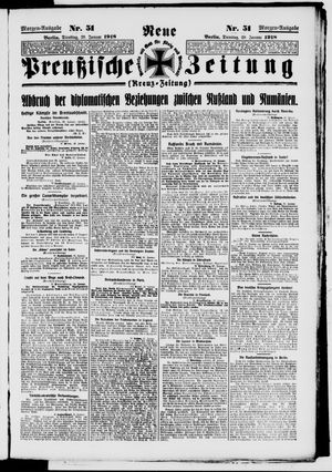 Neue preußische Zeitung vom 29.01.1918