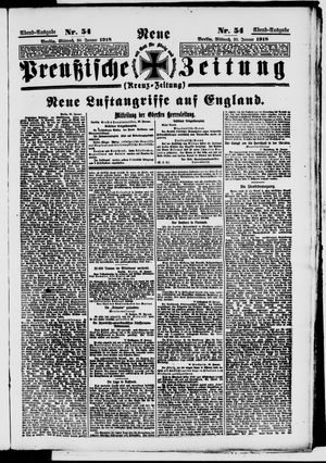 Neue preußische Zeitung vom 30.01.1918