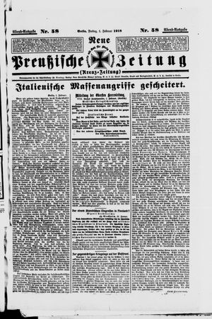 Neue preußische Zeitung vom 01.02.1918