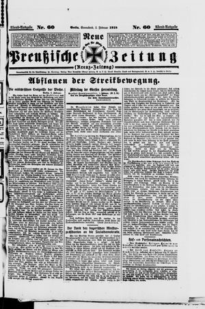 Neue preußische Zeitung vom 02.02.1918