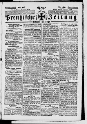Neue preußische Zeitung vom 06.02.1918