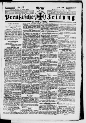 Neue preußische Zeitung vom 12.02.1918
