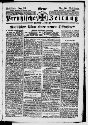Neue preußische Zeitung vom 16.02.1918