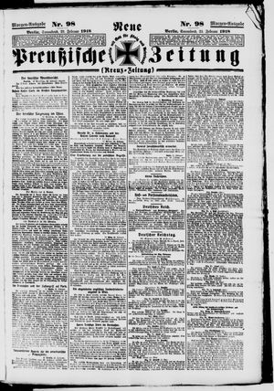 Neue preußische Zeitung vom 23.02.1918
