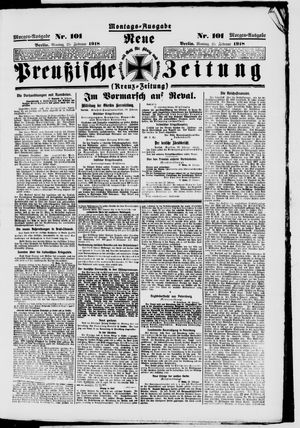 Neue preußische Zeitung vom 25.02.1918