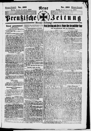 Neue preußische Zeitung vom 26.02.1918