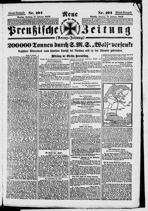 Neue preußische Zeitung vom 26.02.1918