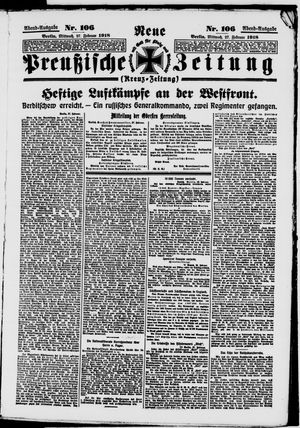 Neue preußische Zeitung vom 27.02.1918