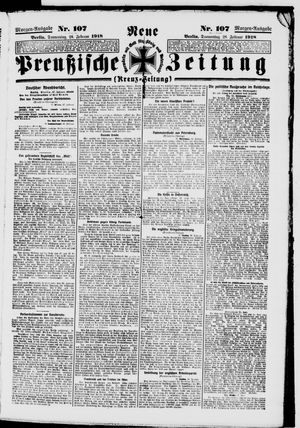 Neue preußische Zeitung vom 28.02.1918