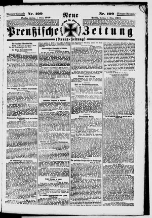 Neue preußische Zeitung vom 01.03.1918